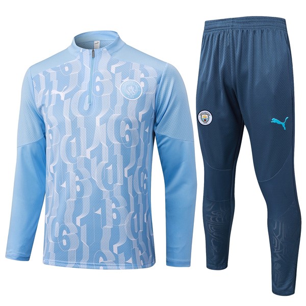 Felpa Allenamento Manchester City 24/25 Blu